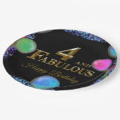 Assiettes En Carton 4e anniversaire (Angle)