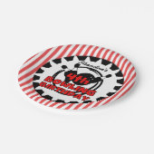 Assiettes En Carton 4e Bowling Sports Plaques de papier d'anniversaire (Angle)
