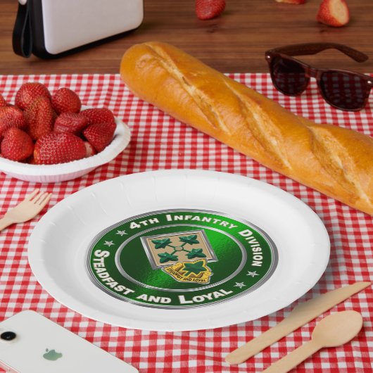 Assiettes En Carton 4e division d'infanterie (Pique-nique)