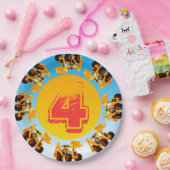 Assiettes En Carton 4ème L'anniversaire badine la partie défonceuse de (Fête)