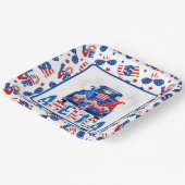 Assiettes En Carton 4th Of July Gnomes (Angulaire)
