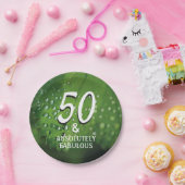 Assiettes En Carton 50 | Absolument fabuleux | Plaque de papier vert (Fête)
