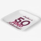 Assiettes En Carton 50 ans et fabuleux (Angulaire)