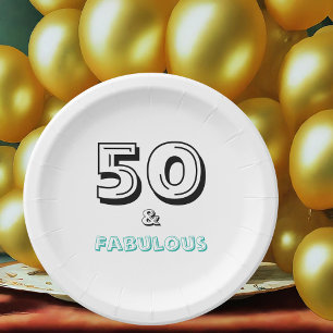 Assiettes En Carton 50 élégants et plaque à papier fabuleuse de fê