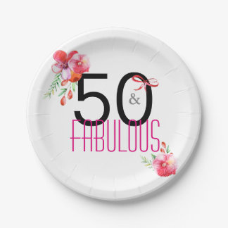 Assiettes En Carton 50 et cinquantième plaque à papier fabuleuse de