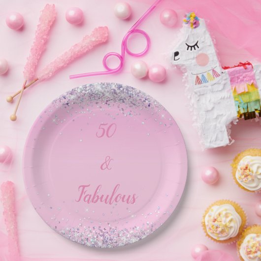 Assiettes En Carton 50 et fabuleuse Parties scintillant holographique (Fête)