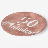 Assiettes En Carton 50 et Fabuleux anniversaire (Angle)