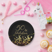 Assiettes En Carton 50 et Fabuleux anniversaire (Fête)