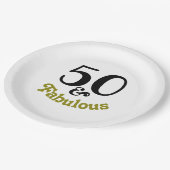 Assiettes En Carton 50 et Fabuleux fête d'anniversaire (Angle)