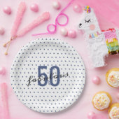 Assiettes En Carton 50 et fabuleux repéré 50e anniversaire (Fête)