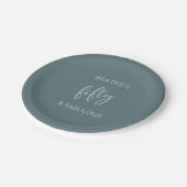 Assiettes En Carton 50 et fabuleux script moderne (Angle)