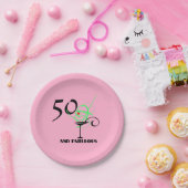 Assiettes En Carton 50 et Fabulous anniversaire cosmo martini fête (Fête)