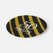 Assiettes En Carton 50 et Fabulous Black and Gold (Angle)