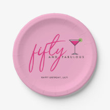 50 et Fabulous rose fête d'anniversaire