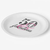 Assiettes En Carton 50 & Fabuleuse fête d'anniversaire (Angle)