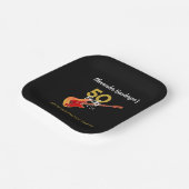 Assiettes En Carton 50 Rocks Cool 50e fête d'anniversaire (Angulaire)