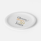 Assiettes En Carton 50e Anniversaire Bières et encouragements Mini Fêt (Angle)