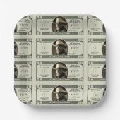 Assiettes En Carton 50e anniversaire de la facture de 50 dollars (Recto)