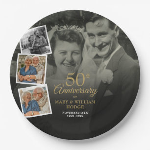 Assiettes En Carton 50e anniversaire de mariage 5 photos en collage