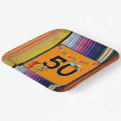 Assiettes En Carton 50e anniversaire Design mexicain (Angulaire)