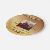 Assiettes En Carton 50e anniversaire Mariage d'or Extraordinaire (Angle)