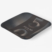 Assiettes En Carton 50e anniversaire Plaque en papier style bronze (Angulaire)