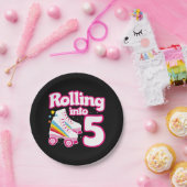 Assiettes En Carton 5e anniversaire Roller Skate 5 ans (Fête)