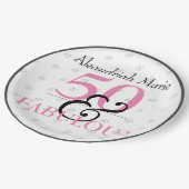 Assiettes En Carton 5O et fabuleux Elegant Anniversaire Moderne (Angle)