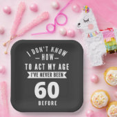 Assiettes En Carton 60 et fabuleux / Joyeux 60e anniversaire (Fête)