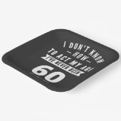 Assiettes En Carton 60 et fabuleux / Joyeux 60e anniversaire (Angulaire)