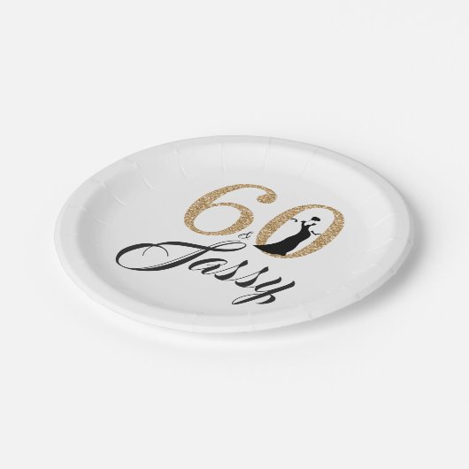 Assiettes En Carton 60 et fête d'anniversaire de Sassy (Angle)