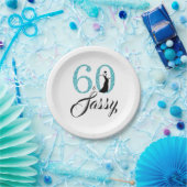 Assiettes En Carton 60 et Sassy Blue Parties scintillant fête d'annive (Fête)