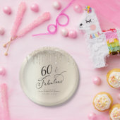 Assiettes En Carton 60 Fabuleux Gold Parties scintillant Custom Annive (Fête)