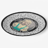 Assiettes En Carton 60 Votre photo Numéro Aléatoire Motif Noir/Blanc (Angle)