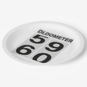 Assiettes En Carton 60e ANNIVERSAIRE (Angle)