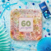 Assiettes En Carton 60e anniversaire Cosmos Floral Design (Fête)