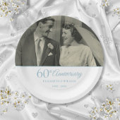 Assiettes En Carton 60e anniversaire du diamant Photo Mariage