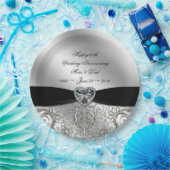 Assiettes En Carton 60e Anniversaire du Mariage diamant Plaque en papi (Fête)