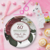 Assiettes En Carton 60e anniversaire - Plaque en papier (Fête)