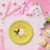 Assiettes En Carton 60e Anniversaire Poulets Personnalisé Fun Cusotm (Fête)