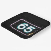 Assiettes En Carton 65e anniversaire Neon Connexion Brick (Angulaire)