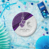Assiettes En Carton 6e anniversaire du Mariage Amethyst Purple (Fête)