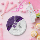 Assiettes En Carton 6e anniversaire du Mariage Amethyst Purple (Fête)