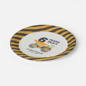 Assiettes En Carton 6th birthday boy construction theme (Angle)