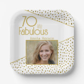 Assiettes En Carton 70 et Fabulous Gold Parties scintillant Photo 70e (Recto)