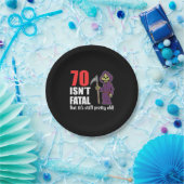 Assiettes En Carton 70 n'est pas mortelle mais toujours vieille fauche (Fête)