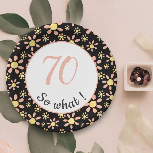 Assiettes En Carton 70e anniversaire Funny 70 alors quelle motivation