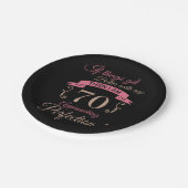 Assiettes En Carton 70e anniversaire mieux avec l'âge (Angle)