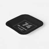 Assiettes En Carton 74e anniversaire — Art Déco Inspiré Look "74" + No (Angulaire)