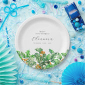Assiettes En Carton 75e anniversaire Décembre Fleur de naissance Holly (Fête)